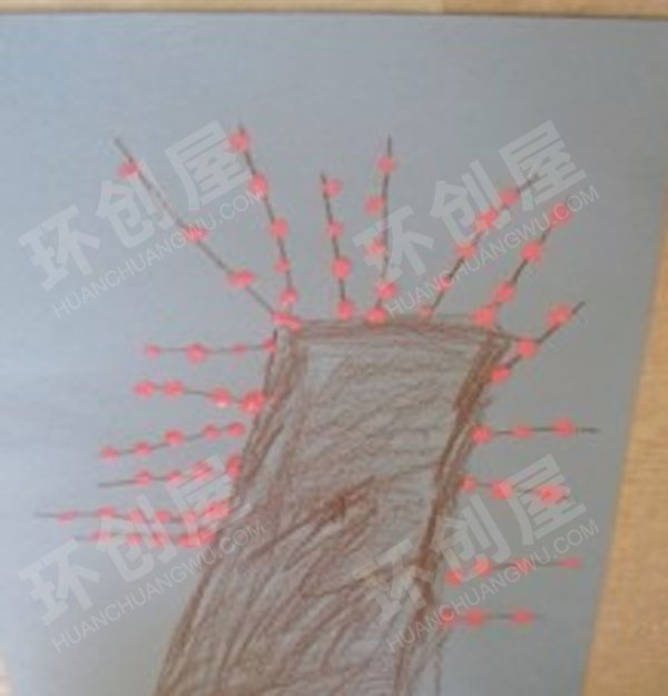 幼儿园美工区春天主题春天的树图片