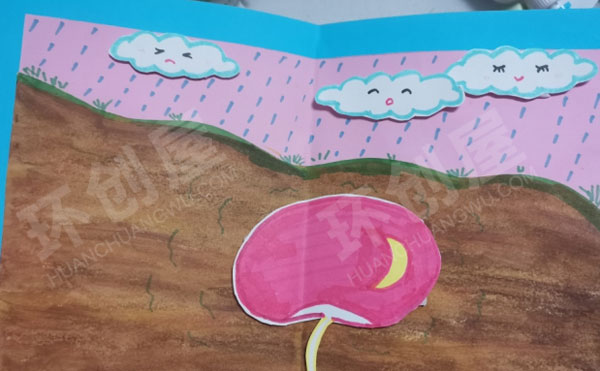 幼儿园科学区自制绘本种子的成长过程图片