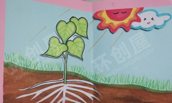 幼儿园科学区自制绘本种子的成长过程图片