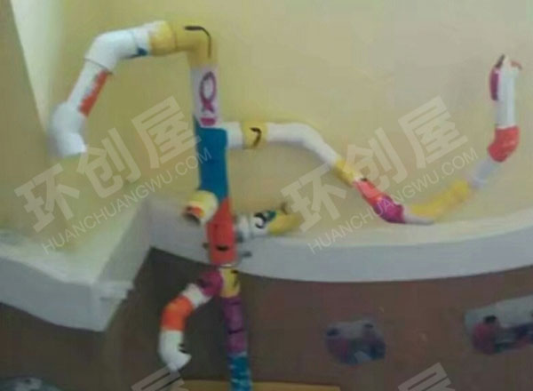幼儿园科学区神奇的管子图片