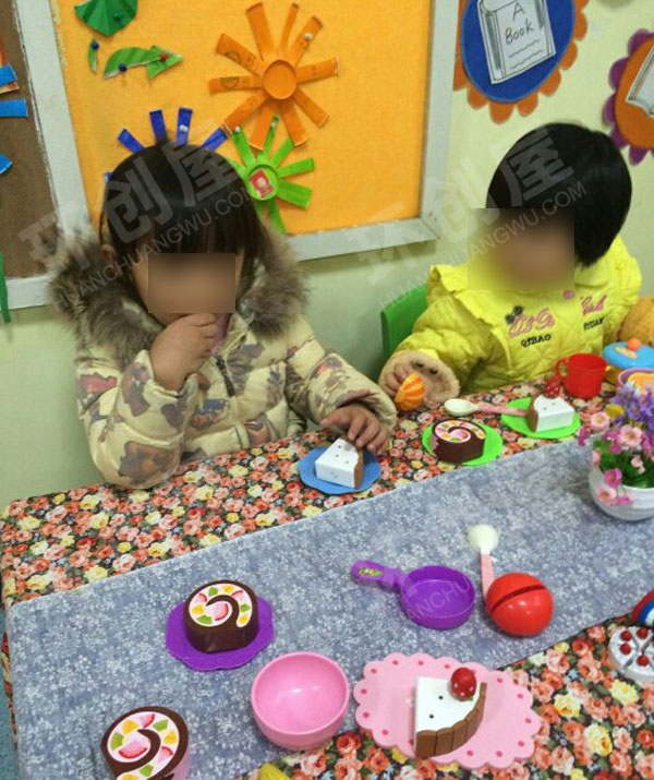 幼儿园角色游戏大型娃娃家图片