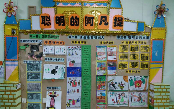 幼儿园表演区聪明的阿凡提图片