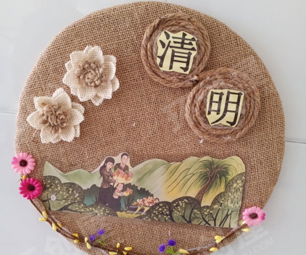 幼儿园手工作品中国传统节日墙面布置图片