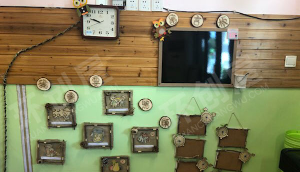 幼儿园森林系猫头鹰墙面布置图片