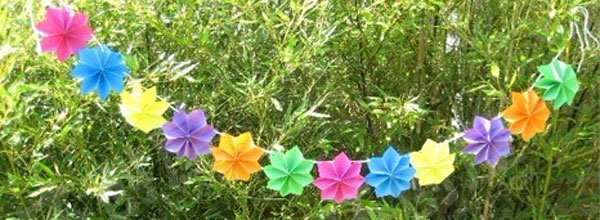 幼儿园手工花朵吊饰图片