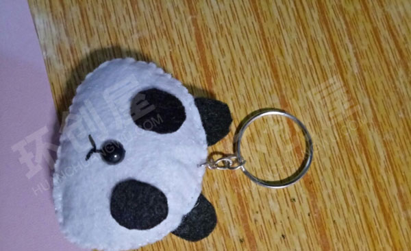 幼儿园手工不织布钥匙圈挂饰图片