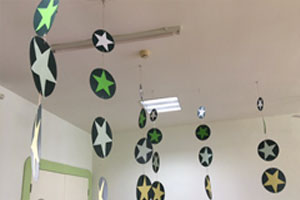 幼儿园五角星挂饰图片