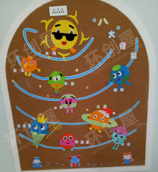 幼儿园走廊简单好看又好做墙边框图片