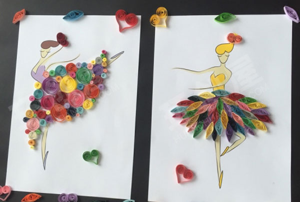 幼儿园走廊墙面展示教师手工作品图片