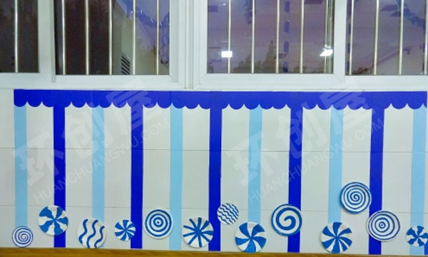 幼儿园走廊地中海主题环创图片