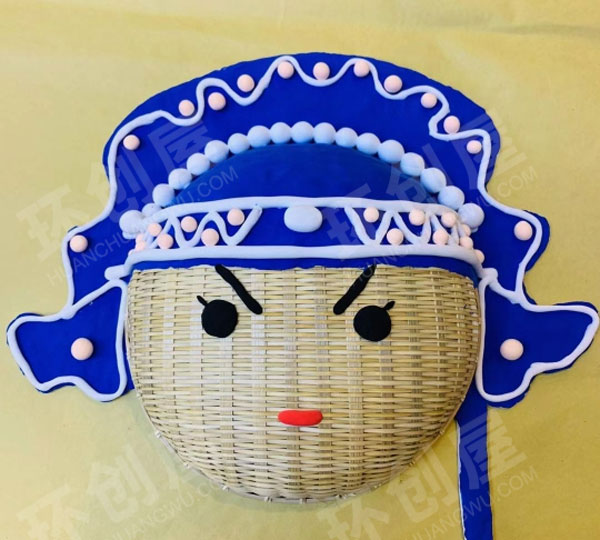 幼儿园粘土京剧脸谱作品展示图片
