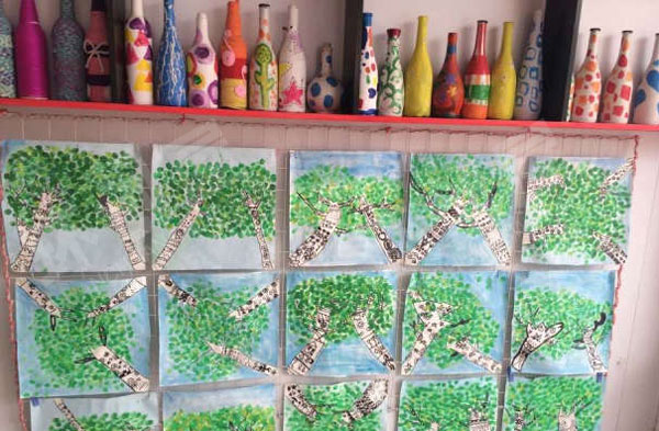 幼儿园幼儿美术作品展示图片