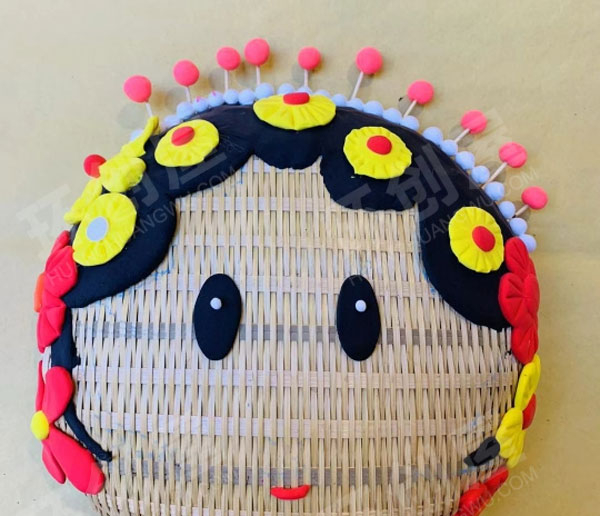 幼儿园粘土京剧脸谱作品展示图片