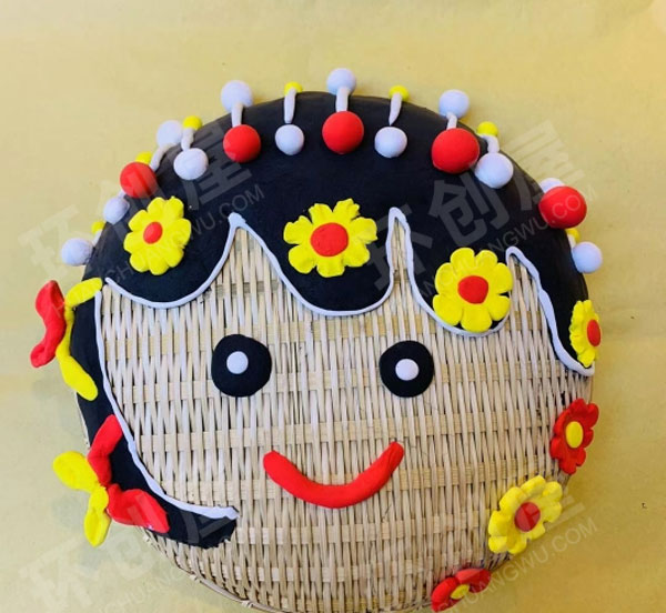 幼儿园粘土京剧脸谱作品展示图片