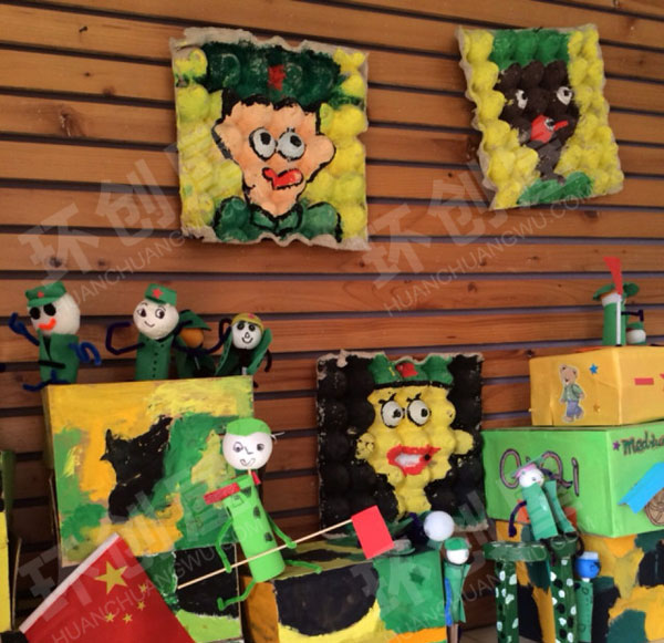 幼儿园废物利用各种作品展示图片