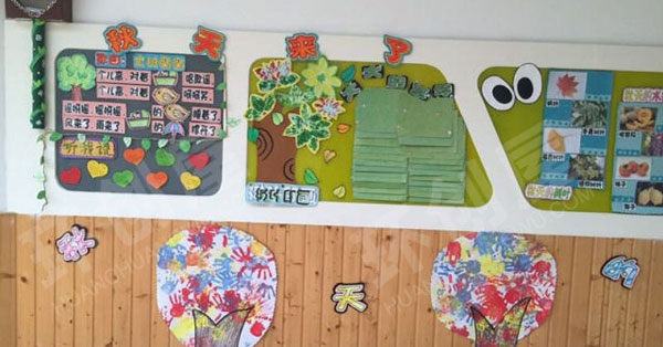幼儿园主题展板作品展示图片