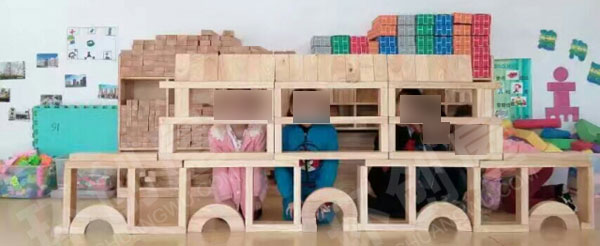 幼儿园建构区积木搭建名胜古迹图片