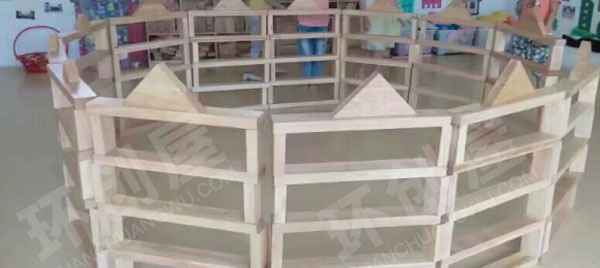 幼儿园建构区积木搭建名胜古迹图片