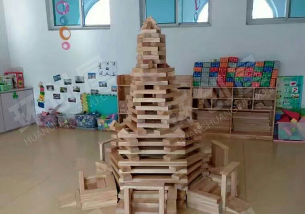 幼儿园建构区积木搭建名胜古迹图片