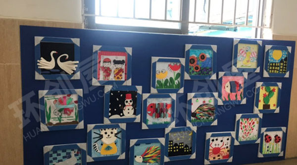 幼儿园楼梯间装饰画作品展示图片