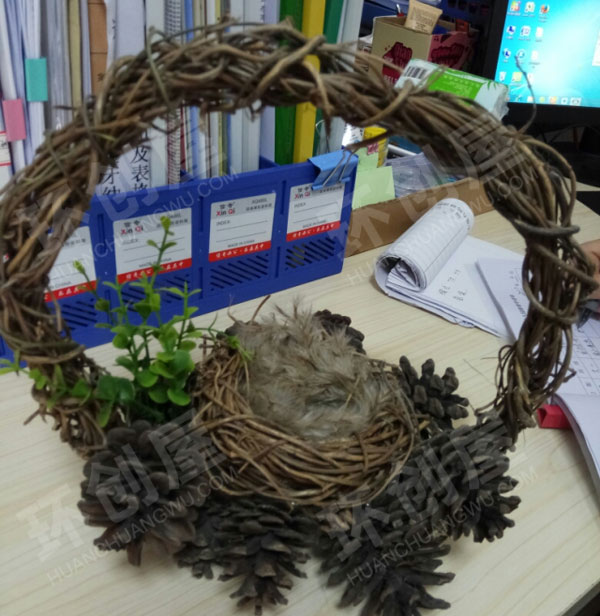 幼儿园环保树枝自然材料吊饰图片
