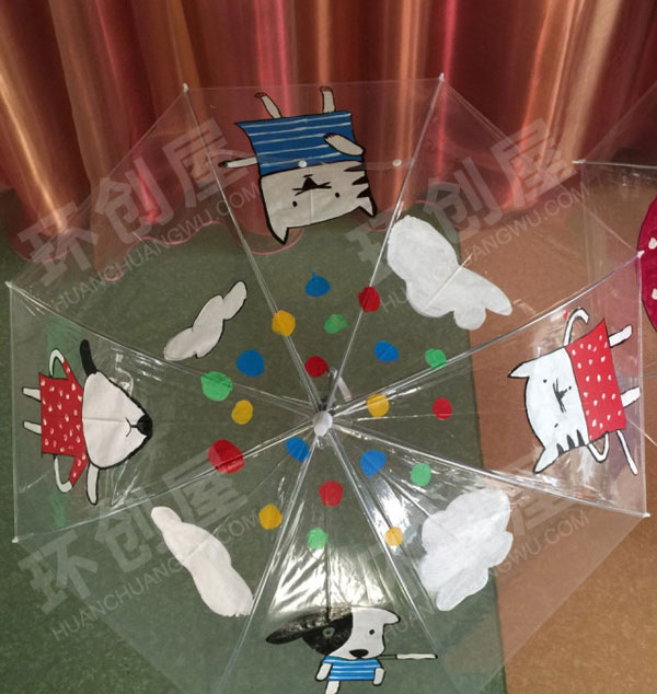 幼儿园绘本伞彩绘伞吊饰图片