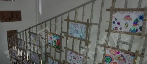 幼儿园楼梯墙面装饰挂饰图片