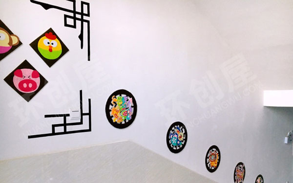 幼儿园走廊墙面十二生肖图片