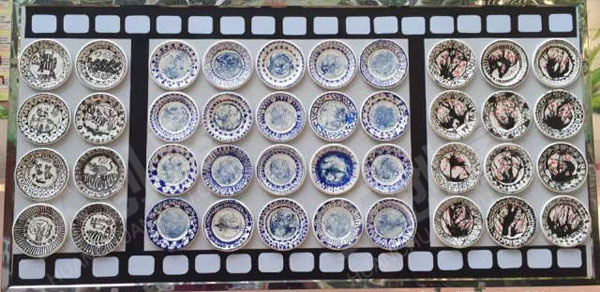 幼儿园户外各种美术画展图片