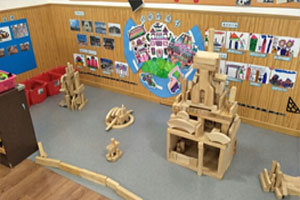 幼儿园中国文化建筑区图片2张