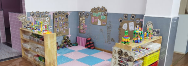 幼儿园建构区墙面建构技巧图片