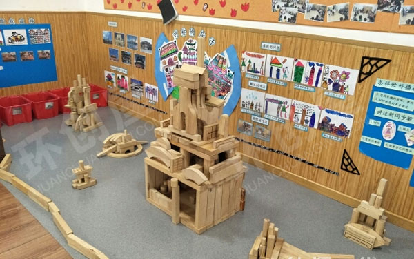 幼儿园中国文化建筑区图片