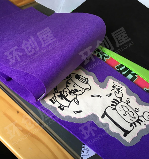 幼儿园阅读区自制DIY不织布绘本图片