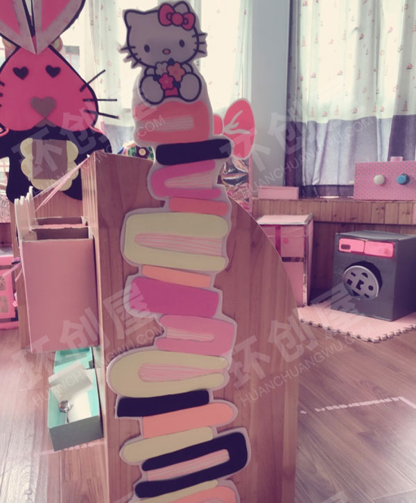 幼儿园粉红系阅读区图片