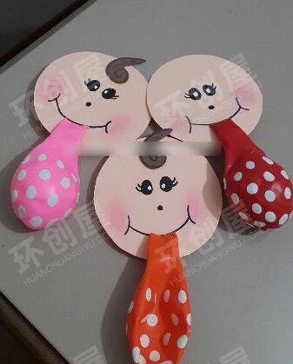 幼儿园美工区有趣的气球大变身图片