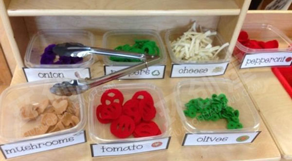 幼儿园角色游戏小餐厅食材图片