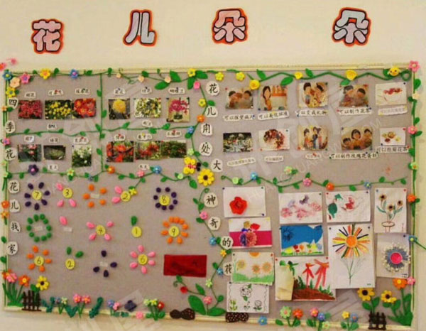 幼儿园花儿朵朵开主题墙图片