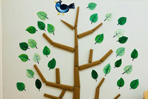 幼儿园百搭的绿色风格墙面布置图片3张