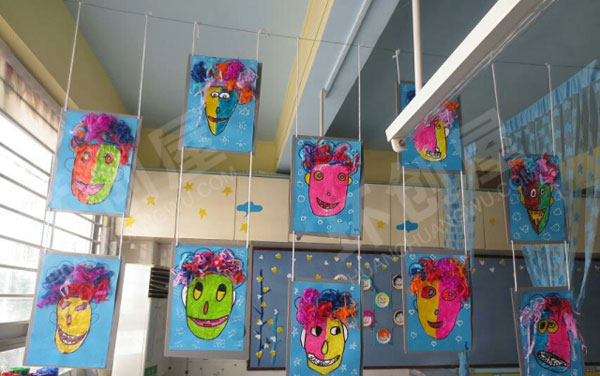 幼儿园各种各样创意吊饰作品展示图片