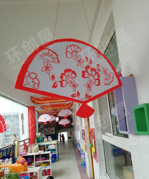 幼儿园走廊中国风吊饰图片
