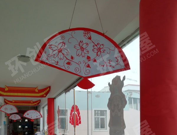 幼儿园走廊中国风吊饰图片