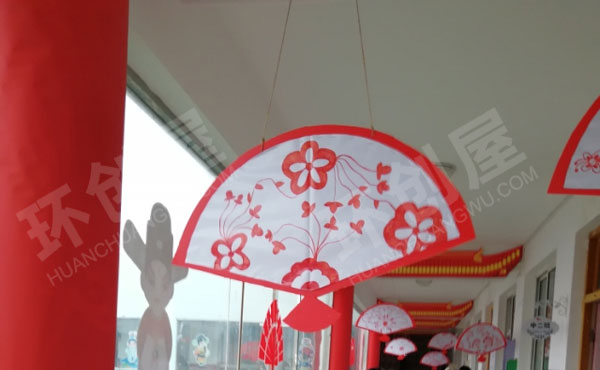 幼儿园走廊中国风吊饰图片