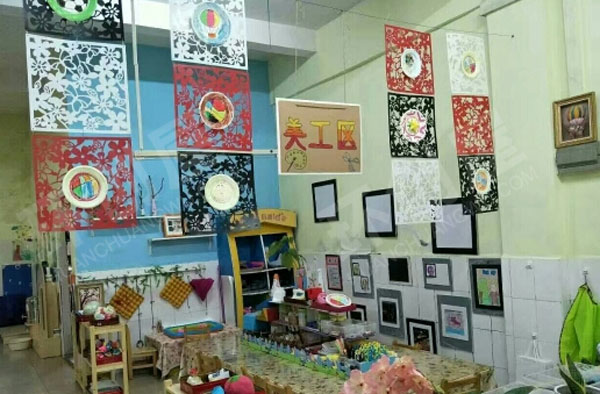 幼儿园各种各样创意吊饰作品展示图片