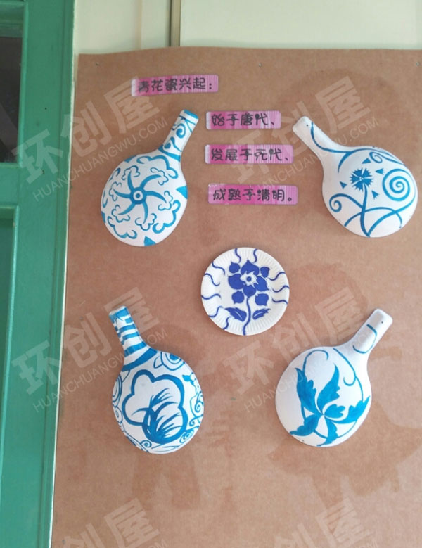 幼儿园中国风教室走廊墙面图片