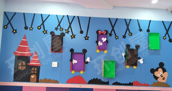幼儿园走廊创意装饰废旧利用图片