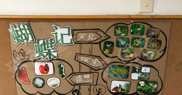 幼儿园走廊纸板风格主题墙面图片