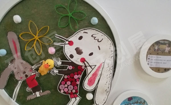 幼儿园可爱卡通走廊墙面图片