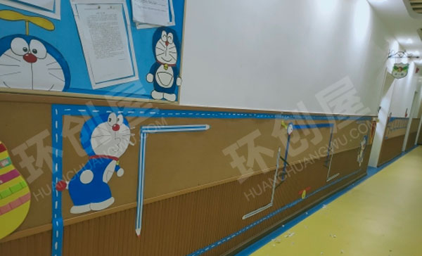 幼儿园多啦A梦主题家园联系栏环创图片