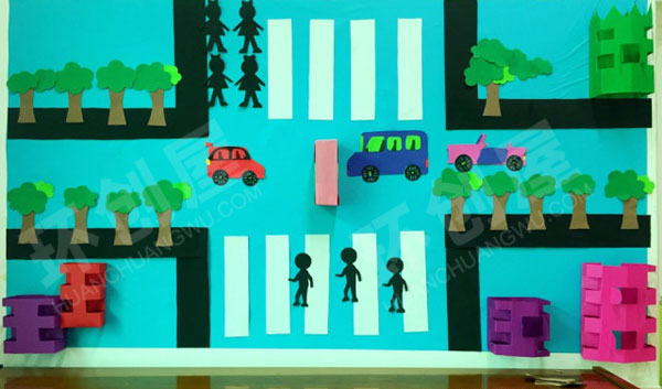 幼儿园建构区安全墙搭建图片