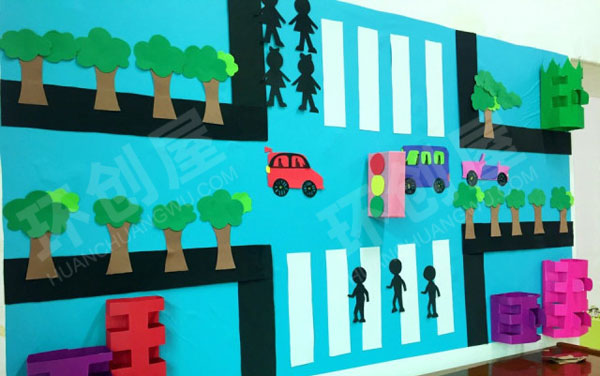 幼儿园建构区安全墙搭建图片